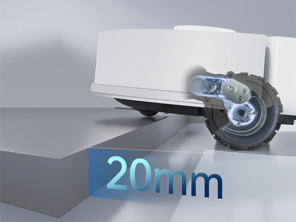 JONR T5 Lite pokonuje próg o wysokości 20 mm