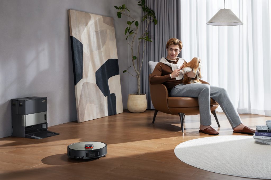 Wielofunkcyjna stacja dokująca JONR X9 Pro z robotem w środku, zbiornikami wody i workiem na kurz – 60 dni bez opróżniania